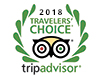 Tripadvisor 2016, 2017 & 2018 Travelers' Choice award