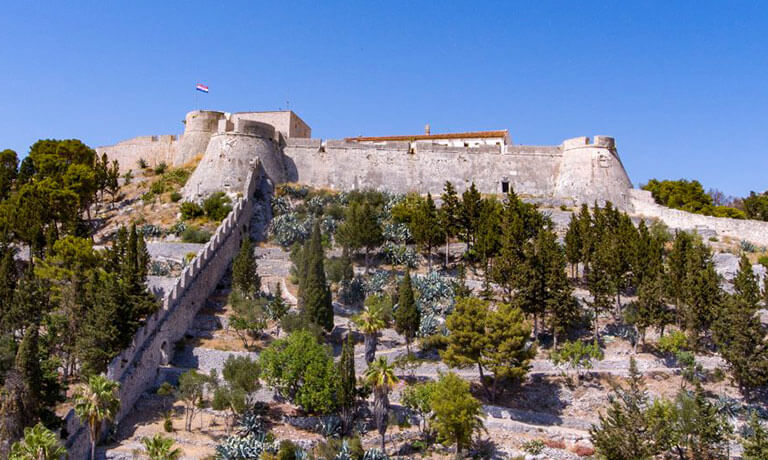 a building on a hill