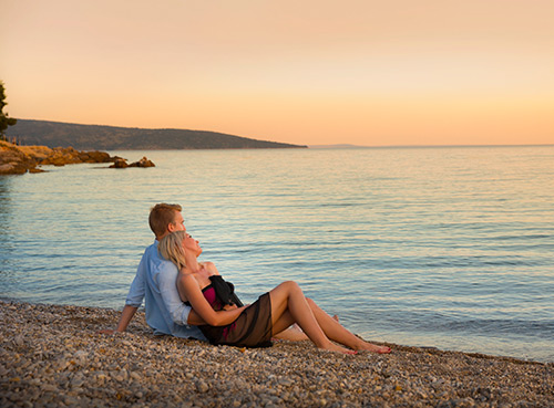 La plage de Politin