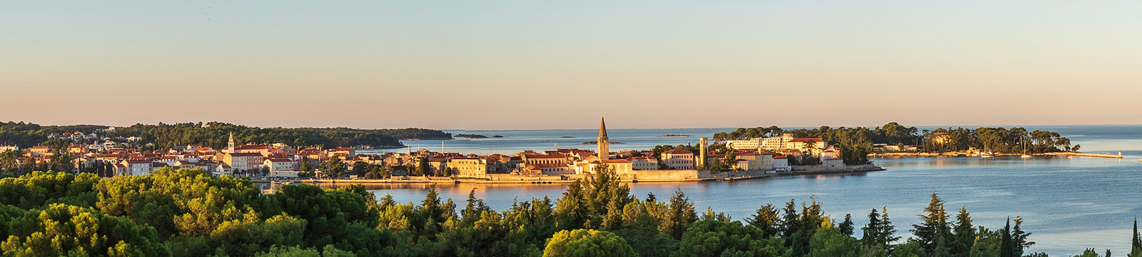 an aerial view of a city on an island